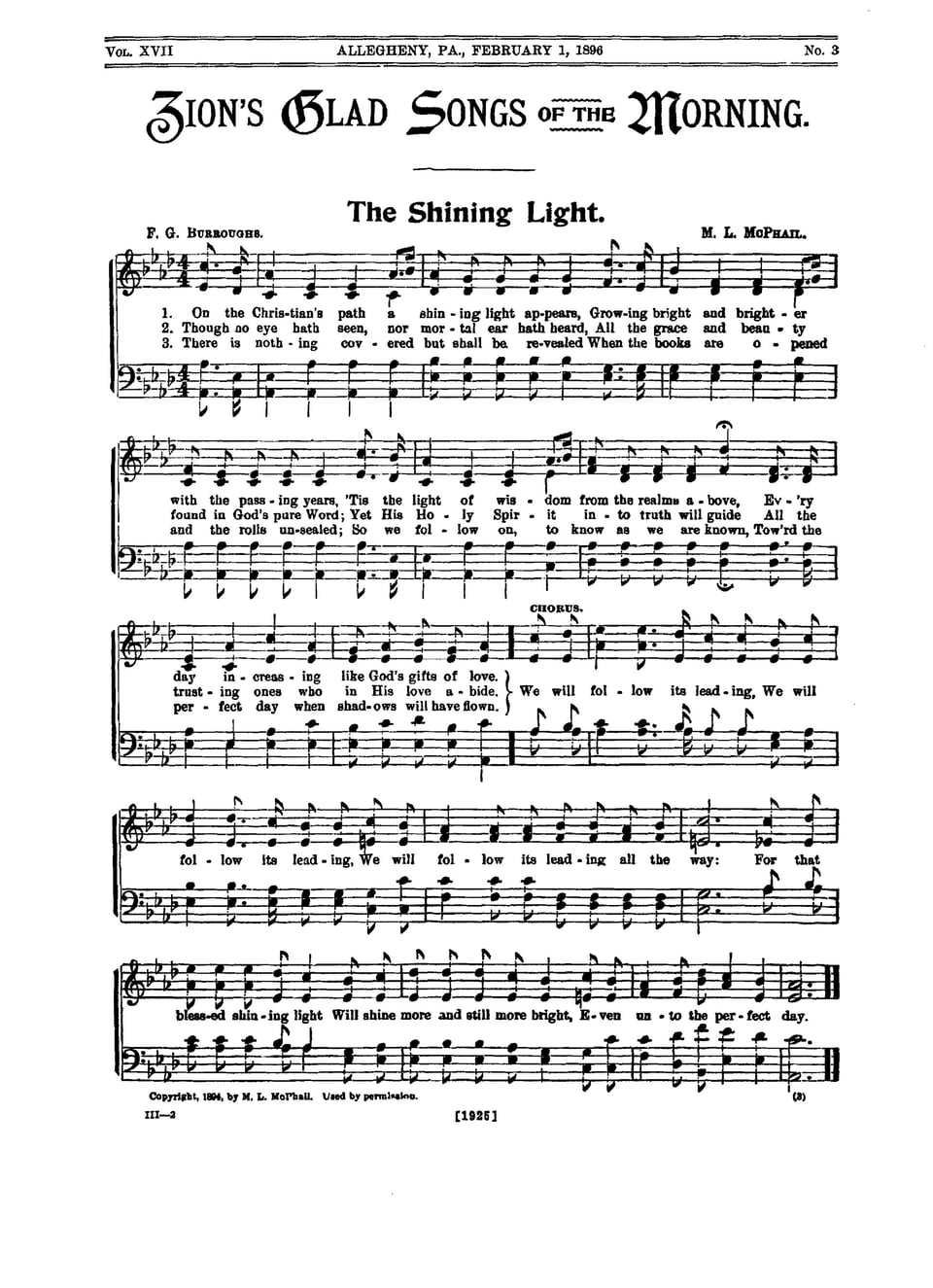 Zion's Glad Songs of the Morning