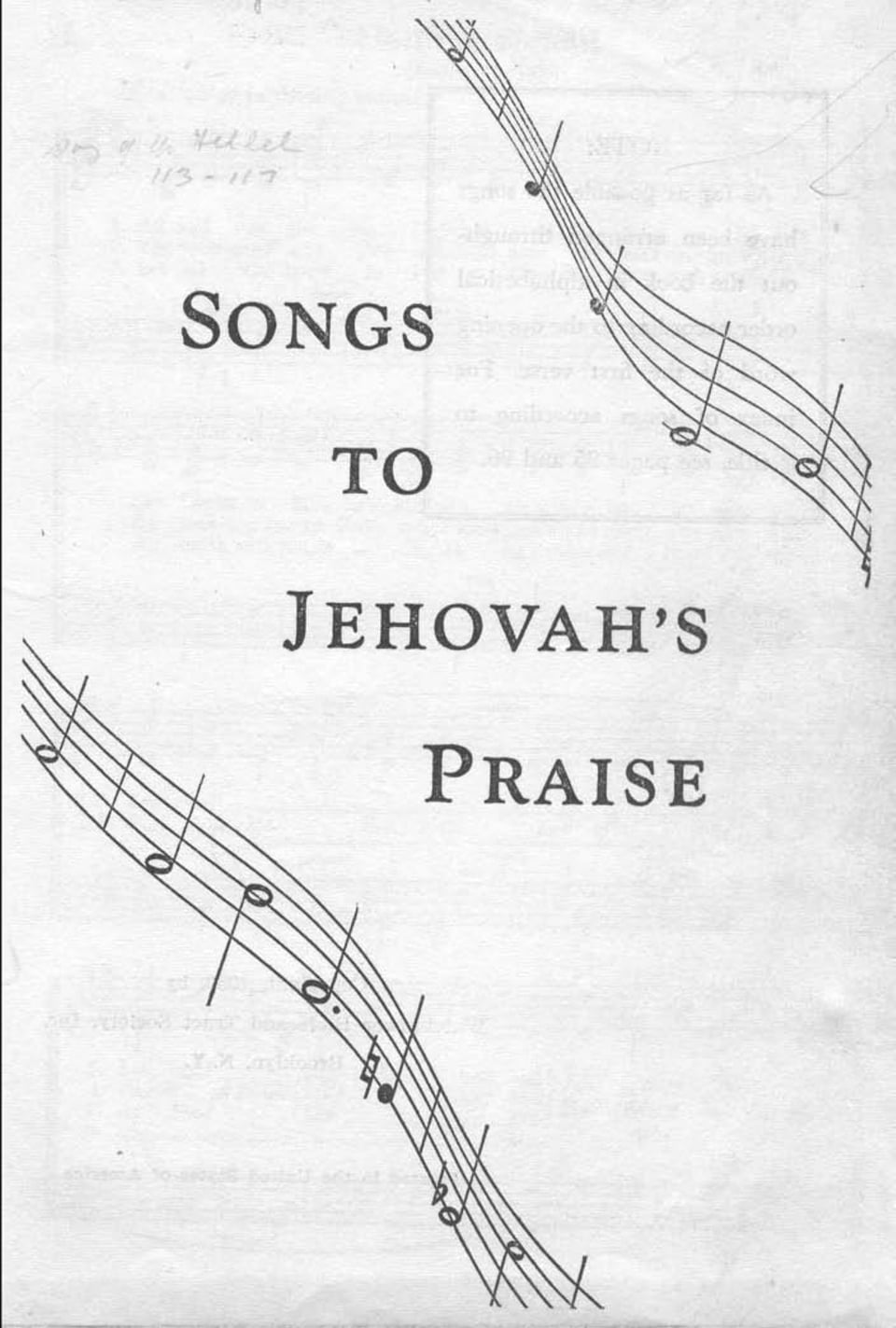 Songs to Jehovah's Praise