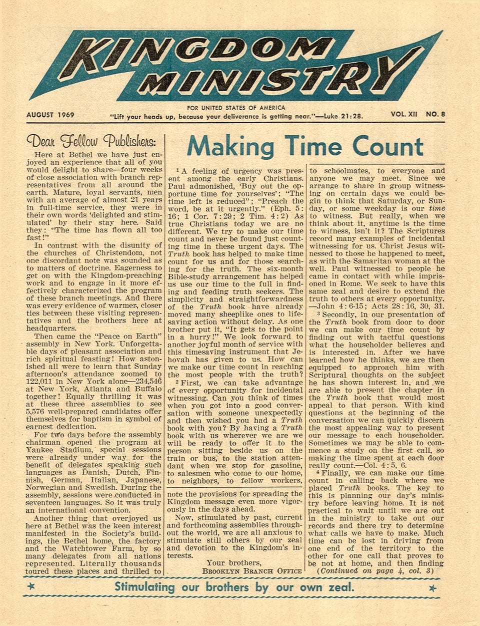 Kingdom Ministry—1969