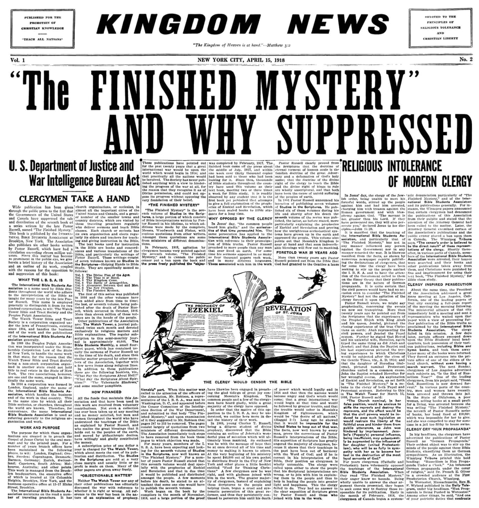 The Finished Mystery and Why Suppressed