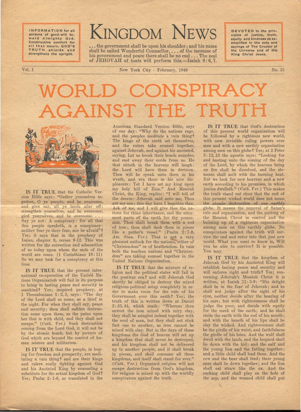 World Conspiracy Against the Truth