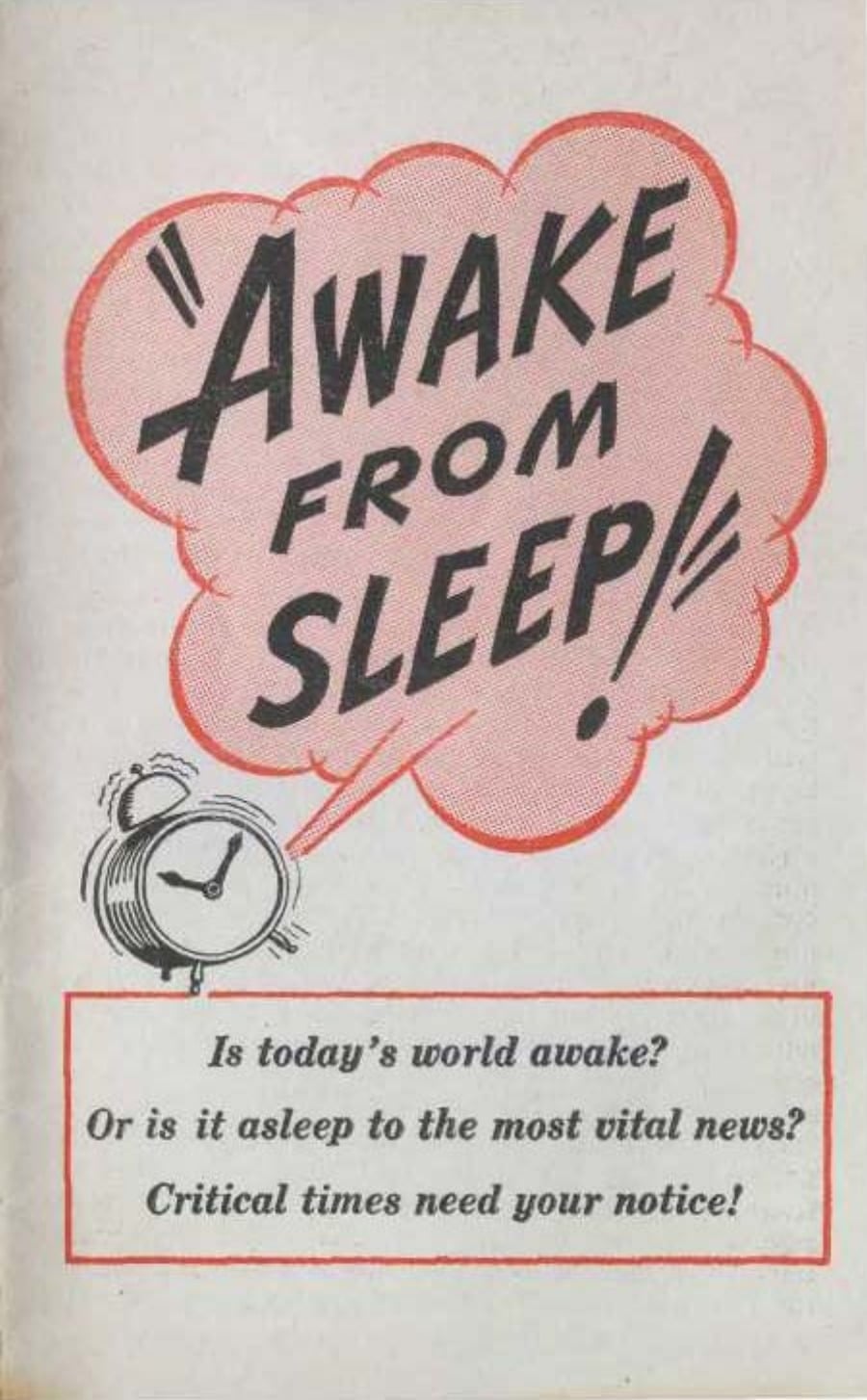 Awake from Sleep!