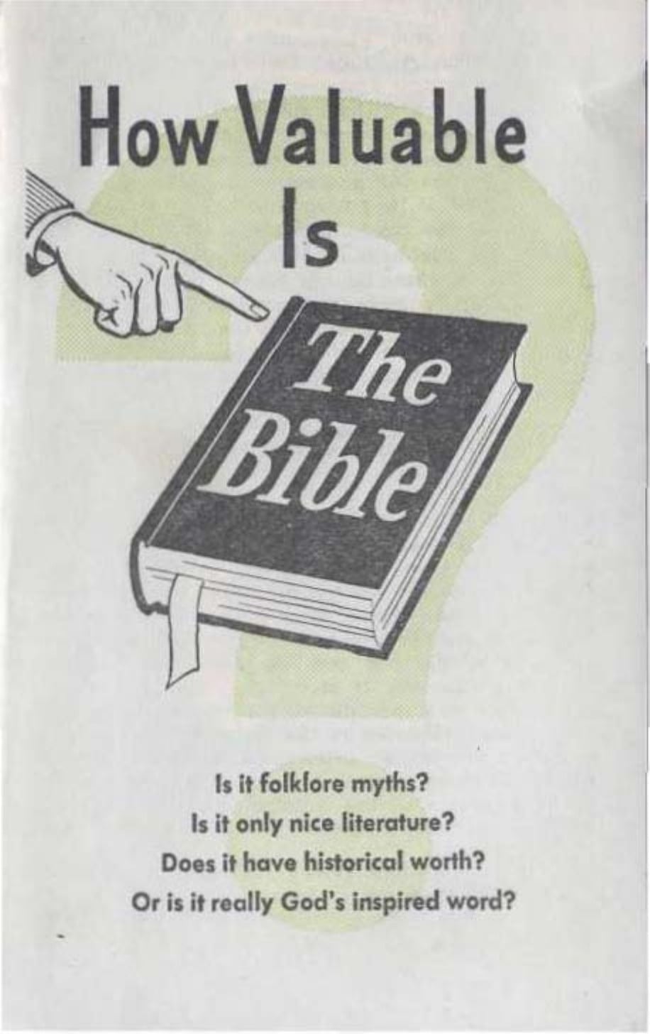 How Valuable Is the Bible?