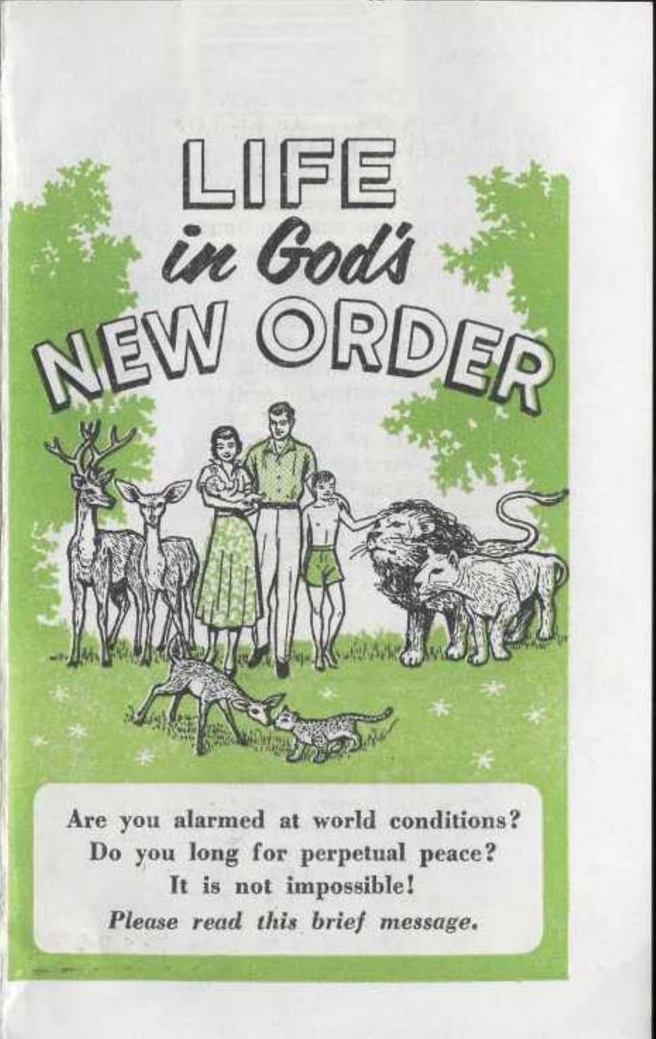 Life in God's New Order