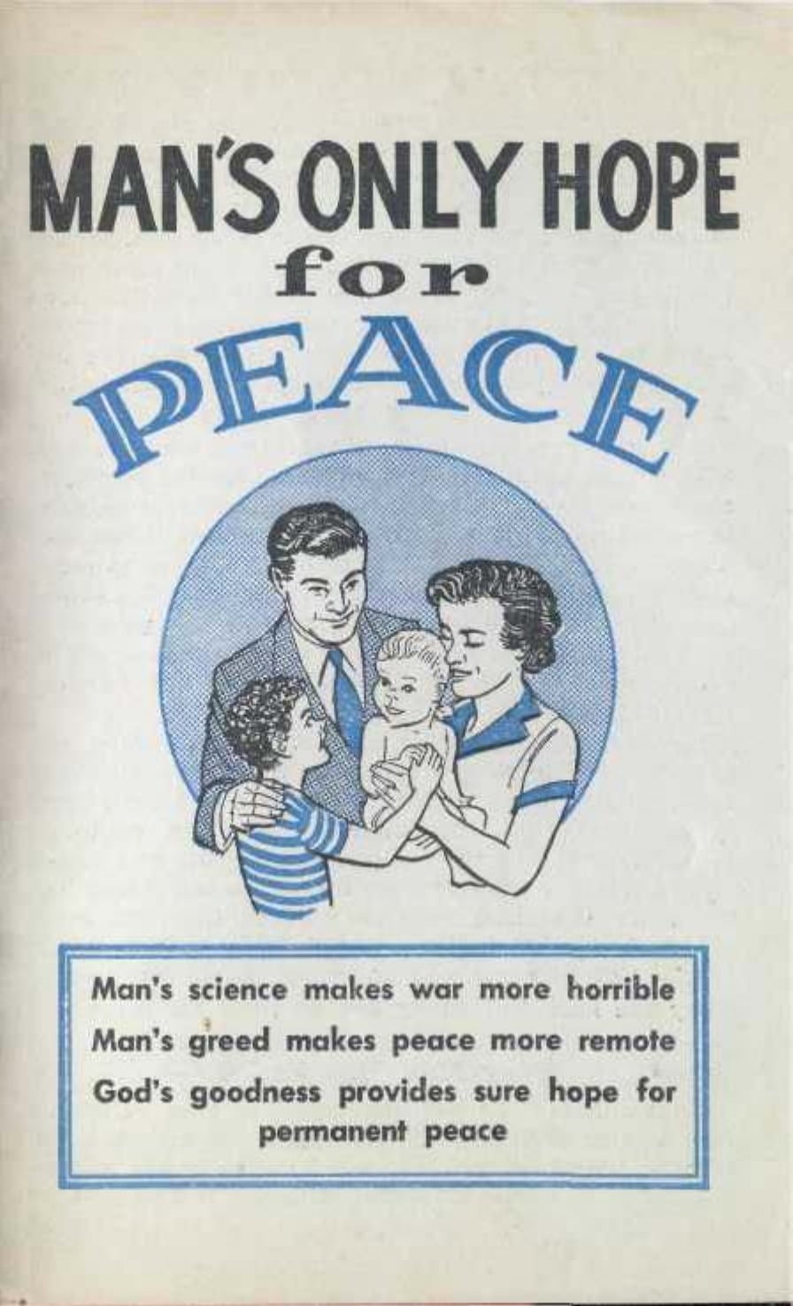 Man's Only Hope for Peace