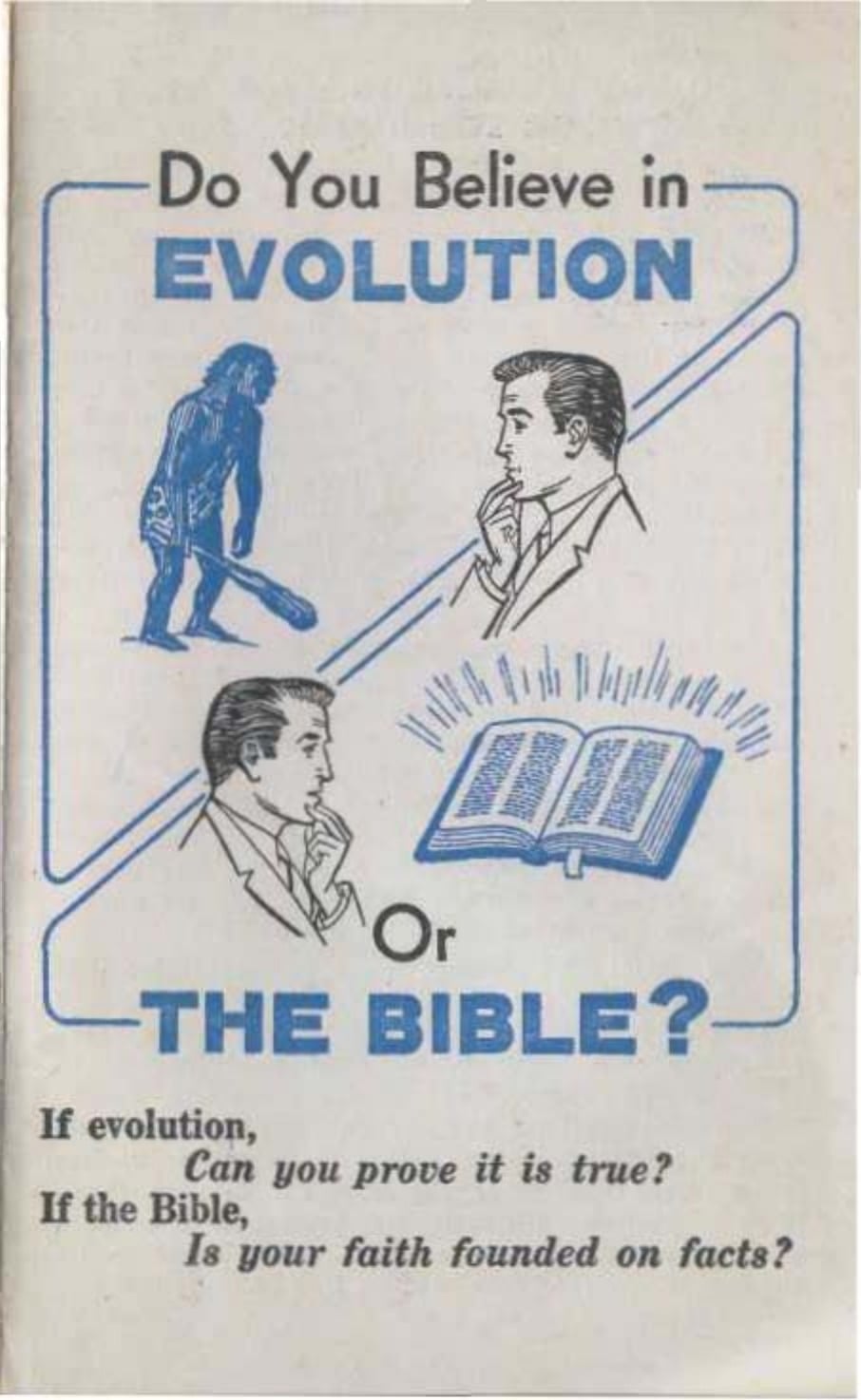 Do You Believe in Evolution or the Bible?